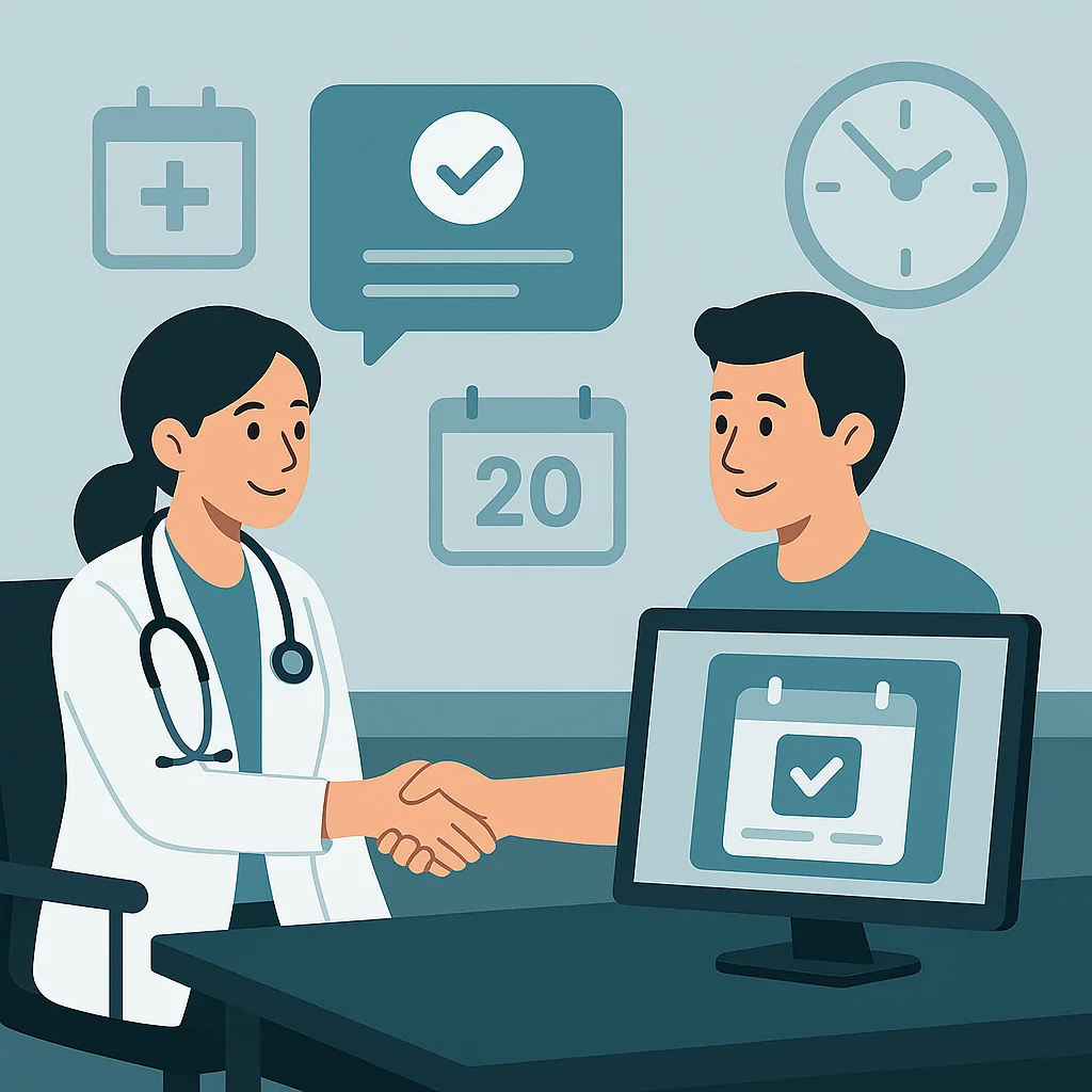 Cloud dashboard for doctors managing patient visits